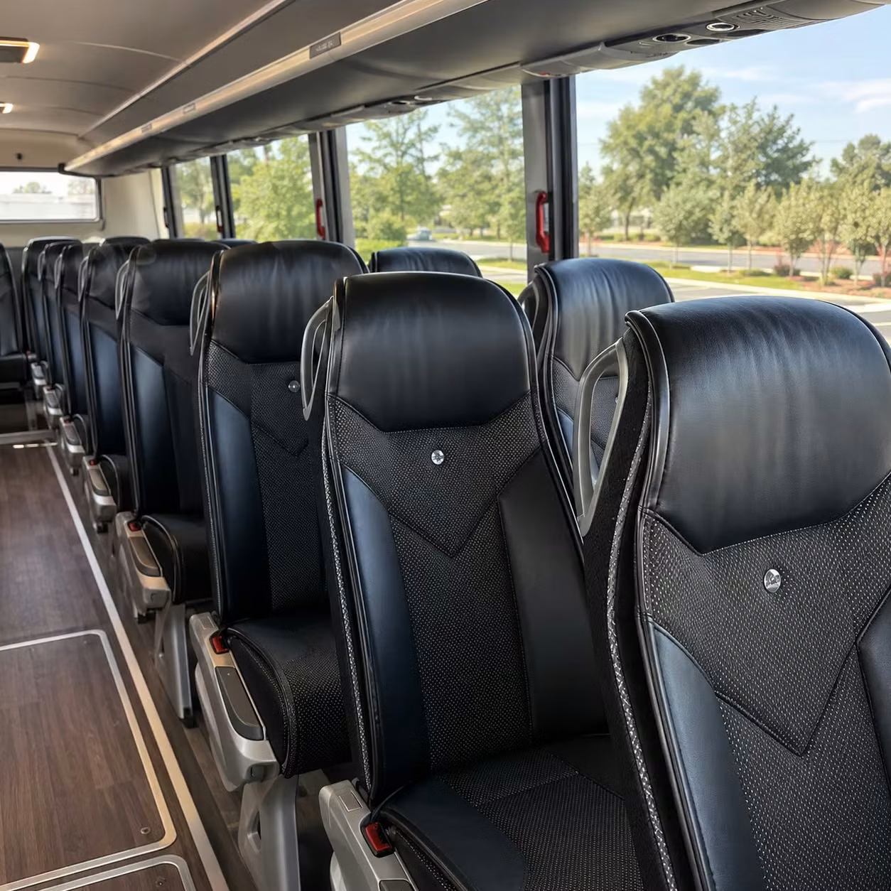 west valley city charter bus rental interior