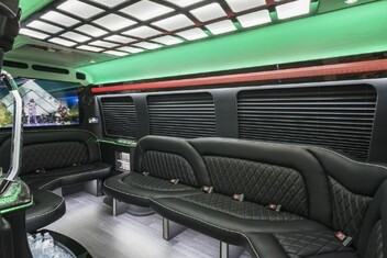 West Valley City Sprinter Party Bus Interior